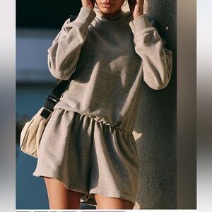 FP Movement Such A Flirt Romper - Gray Size Small NWOT Retail $98